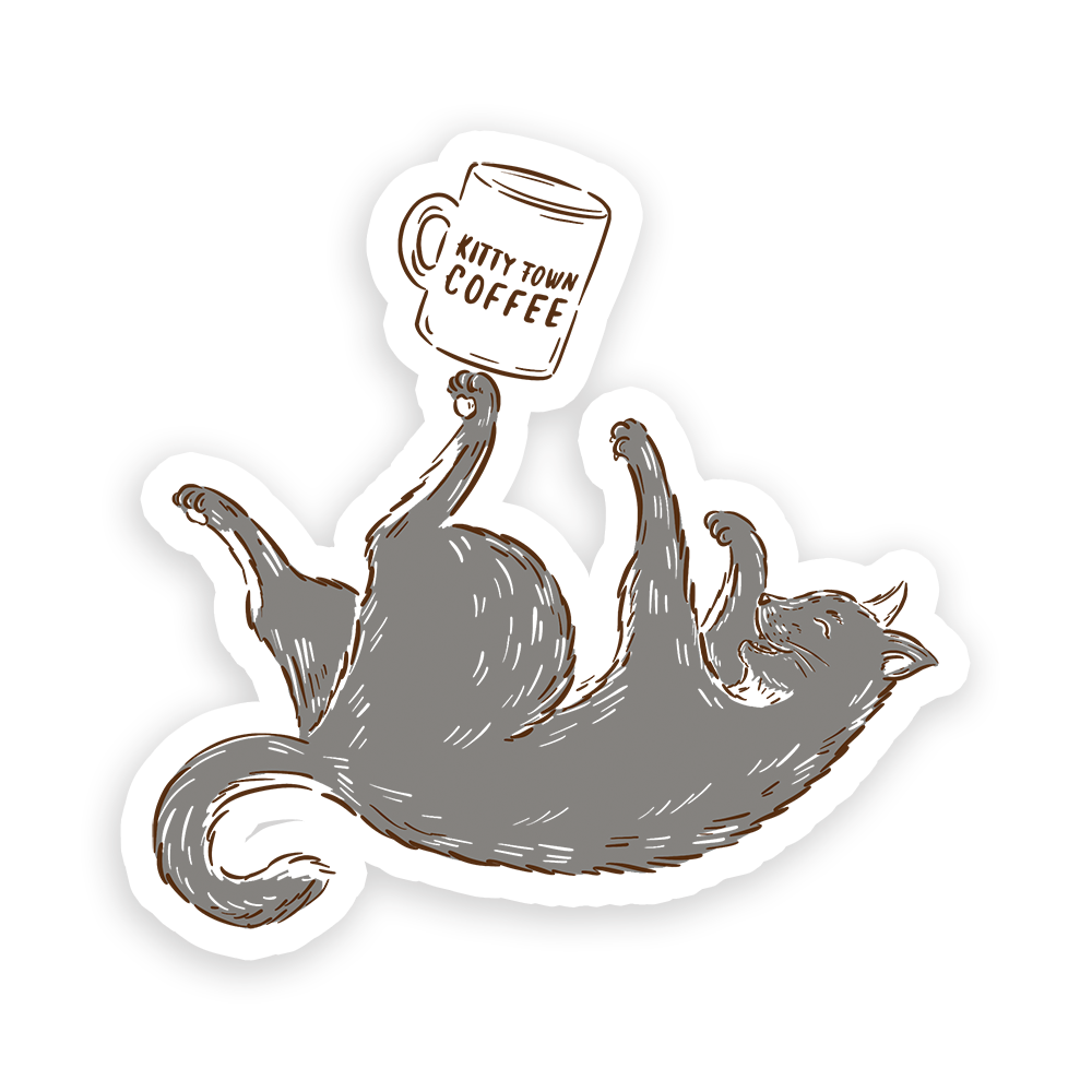 Cat Mug Sticker